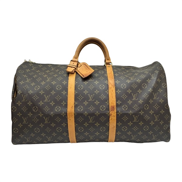 棕色 原花 帆布 Keepall 60 旅行包【LOUIS VUITTON LV 路易威登】 M41422