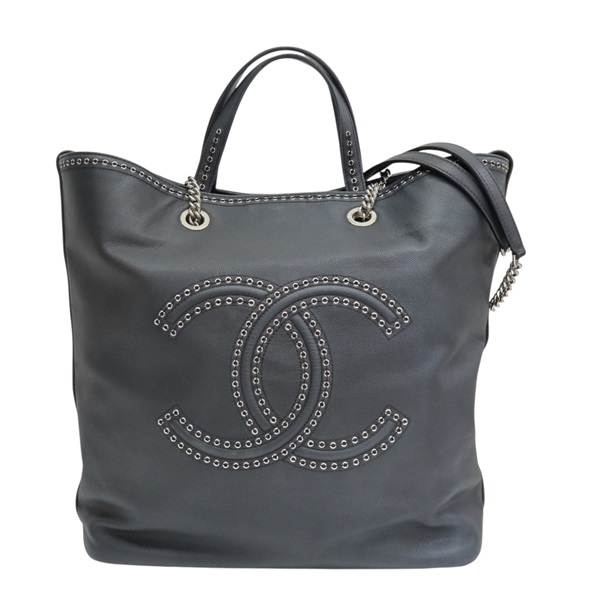 黑色牛皮 Coco Eyelets 托特包 兩用包 AS0448【CHANEL 香奈兒】 AS0448
