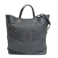 黑色牛皮 Coco Eyelets 托特包 兩用包 AS0448【CHANEL 香奈兒】 AS0448