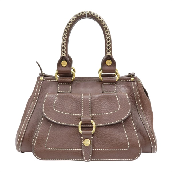 棕色 牛皮 Boogie Bag 手提包【CELINE 賽琳】