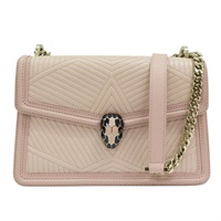 粉膚色 皮革 Serpenti Forever 肩背包【BVLGARI 寶格麗】 287731