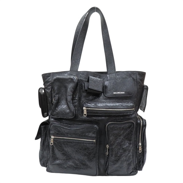黑色 牛皮 Superbusy Tote Bag 手提包 785296【Balenciaga 巴黎世家】 785296