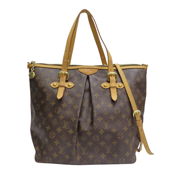 棕色 原花 帆布 Palermo GM 兩用包【LOUIS VUITTON LV 路易威登】 M40146