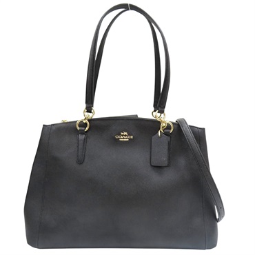 黑色 牛皮 Christie Carryall 肩背包【COACH 寇馳】 F57525