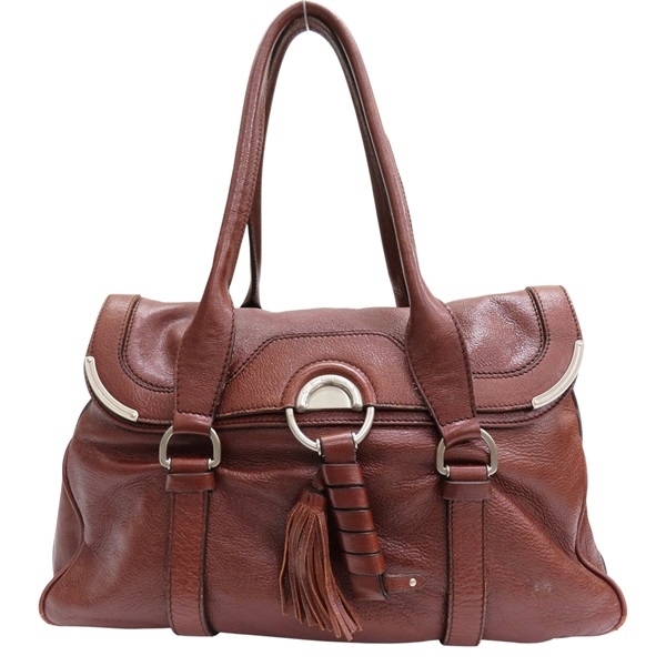 棕色 牛皮 肩背包【CELINE 賽琳】