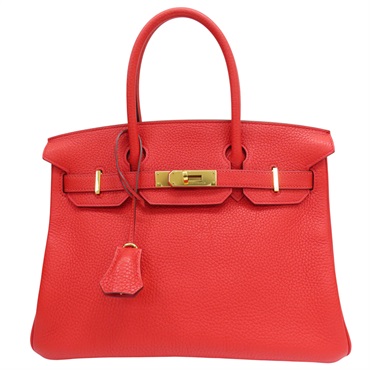 橘紅色 TOGO 牛皮 Birkin30 柏金包 手提包 X刻【HERMES 愛馬仕】 X刻
