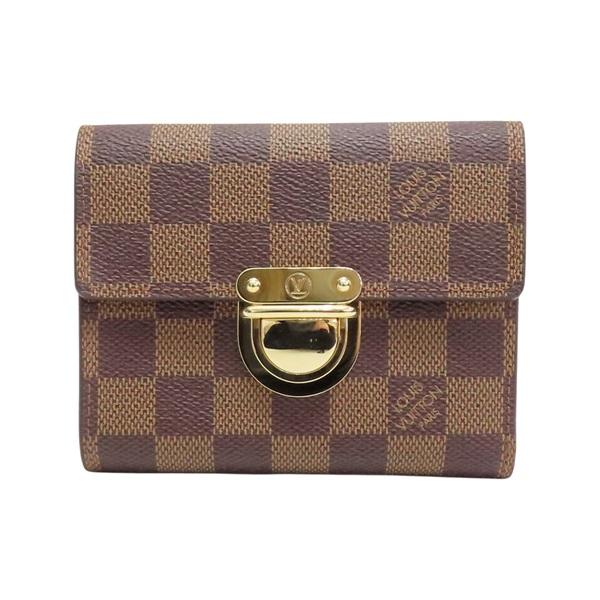 棕色 棋盤格 帆布 Portefeuille Koala 三折短夾 N60005【LOUIS VUITTON LV 路易威登】 N60005