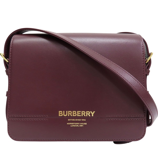 紫色 牛皮 肩背包【BURBERRY 巴寶莉】 8067036