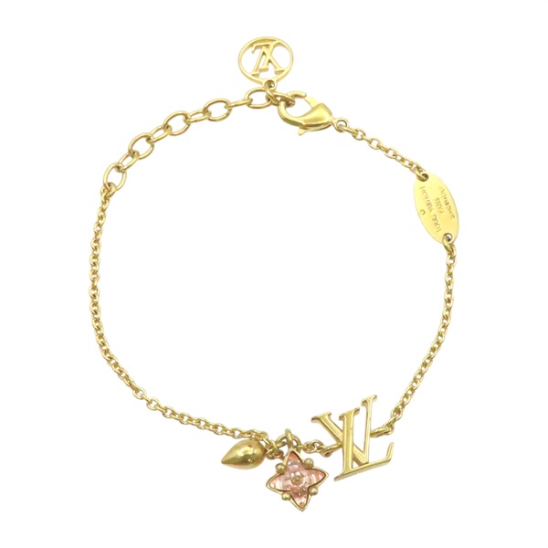 金色鍍金 Loulougram 粉水鑽 手鍊【LOUIS VUITTON 路易威登】 M00801