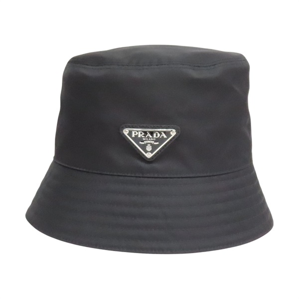 黑色 尼龍 漁夫帽 帽子【PRADA 普拉達】 1HC137_2DMI_F0002