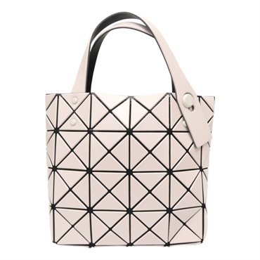 粉米色 PVC Lucent Boxy Mini 手提包【BAO BAO ISSEY MIYAKE 三宅一生】 BB31-AG651