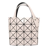 粉米色 PVC Bao Bao HandBag 手提包【BAO BAO ISSEY MIYAKE 三宅一生】 BB31-AG651