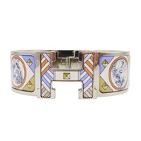 狗狗圖安 琺瑯 Clic H 手環【HERMES 愛馬仕】