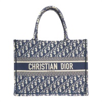 藍色 緹花帆布 Book M手提包【DIOR 迪奧】 M1296ZRIW