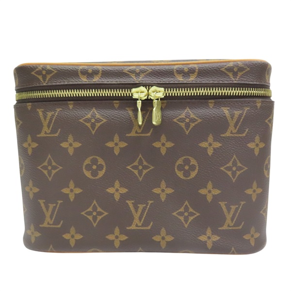 棕色 原花 PVC塗層帆布 NICE BB 手提化妝箱【LOUIS VUITTON LV 路易威登】 M42265