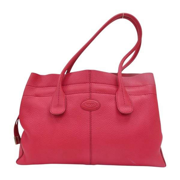 紅色 牛皮抽繩 D-Bag 肩背包【TOD'S 托德斯】