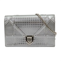 銀色 牛皮 Diorama WOC 肩背包【Dior 迪奧 】