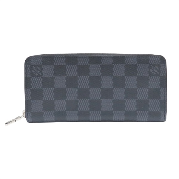 黑色 棋盤格帆布 Zippy Wallet Vertical 長夾【LOUIS VUITTON LV 路易威登】 N63095