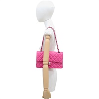 粉色 菱格紋 牛皮 COCO 25 鍊帶 肩背包【CHANEL 香奈兒】 A01112