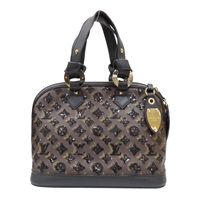 棕色 原花帆布 黑色亮片 Alma 手提包 限量版【LOUIS VUITTON LV 路易威登】 M40246