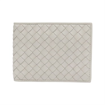 米色 編織羊皮 短夾【BOTTEGA VENETA 寶緹嘉】