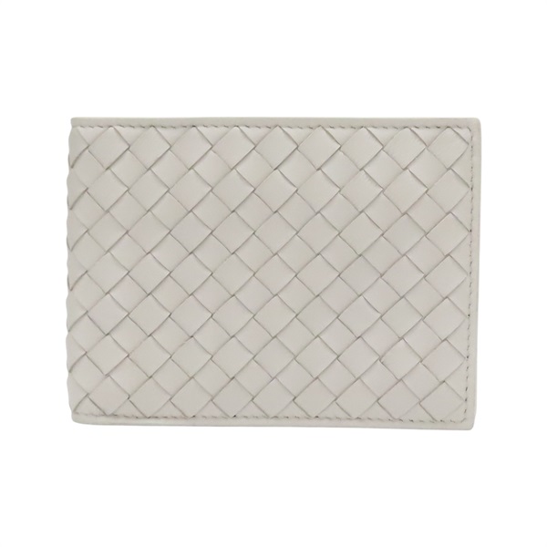 米色 編織羊皮 短夾【BOTTEGA VENETA 寶緹嘉】