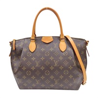 棕色 原花帆布 Turenne MM 兩用包【LOUIS VUITTON LV 路易威登】 M48814