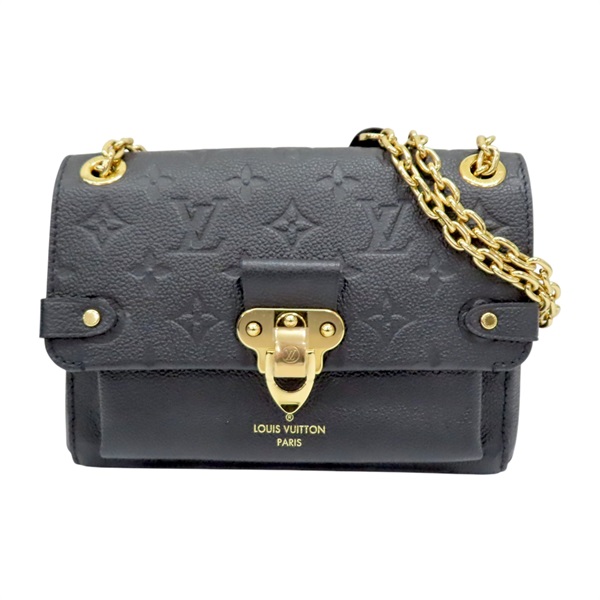 黑色 原花壓紋牛皮 Vavin BB 肩背包【LOUIS VUITTON LV 路易威登】 M44550