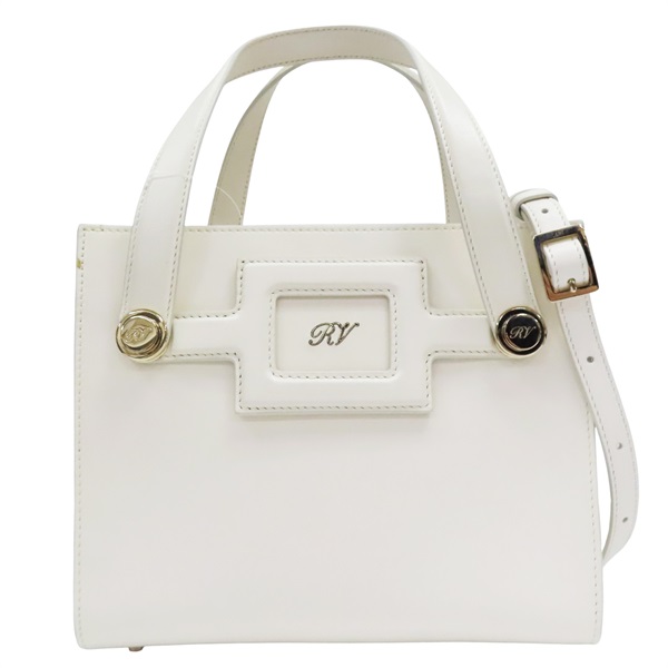 白色 牛皮 兩用包【Roger Vivier 羅傑·維維亞】