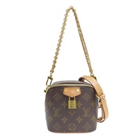 棕色 原花帆布 Just In Case 兩用包（無鑰匙）【LOUIS VUITTON LV 路易威登】 M47096