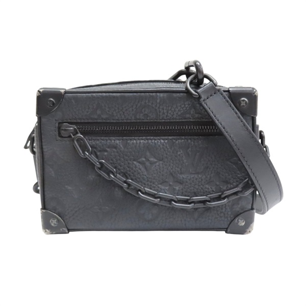 黑色 Taurillon牛皮 Mini Soft Trunk 肩背包【LOUIS VUITTON LV 路易威登】 M55702