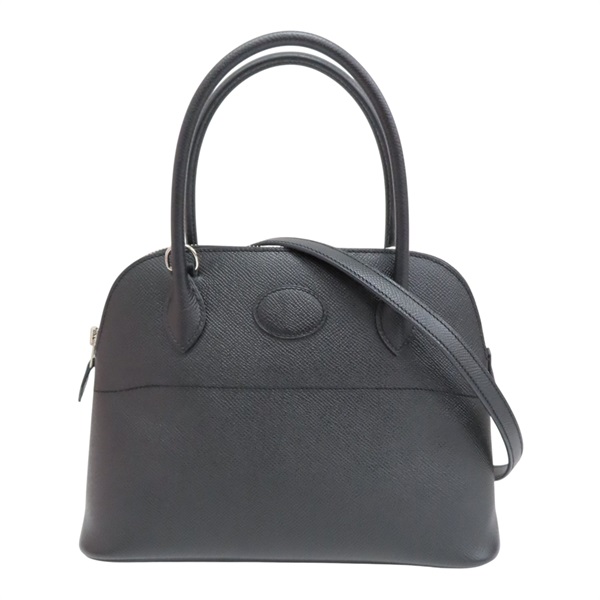 黑色 Epsom牛皮 Bolide 27 柏莉包 两用包 X刻 銀扣【HERMES 愛馬仕】