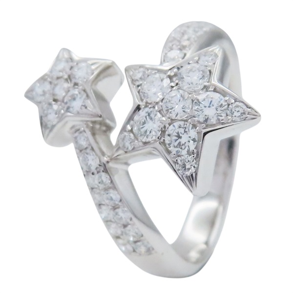 18白K金 星星 戒指 Diamond 5.8g
