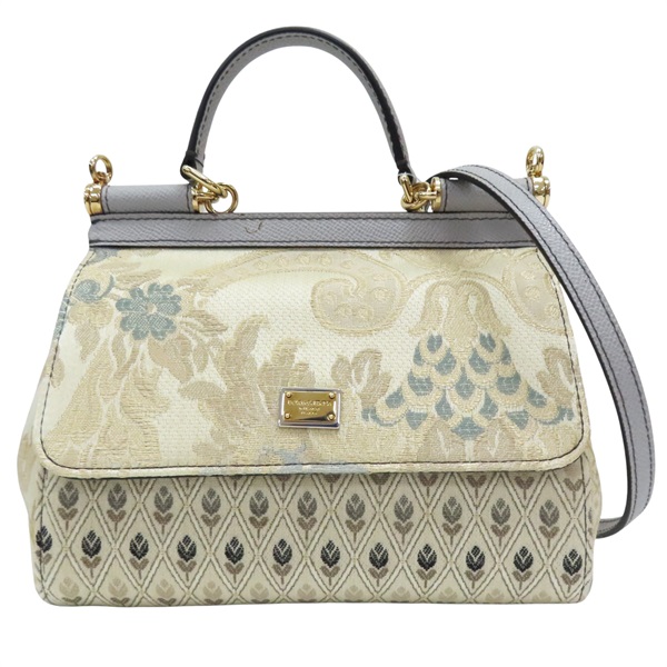 金色 帆布 兩用包【D&G】