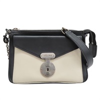 黑/白色 牛皮 鏈帶肩背包【CELINE 賽琳】