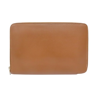 金棕色 牛皮 Azap Combine 手帳 □L刻【HERMES 愛馬仕】