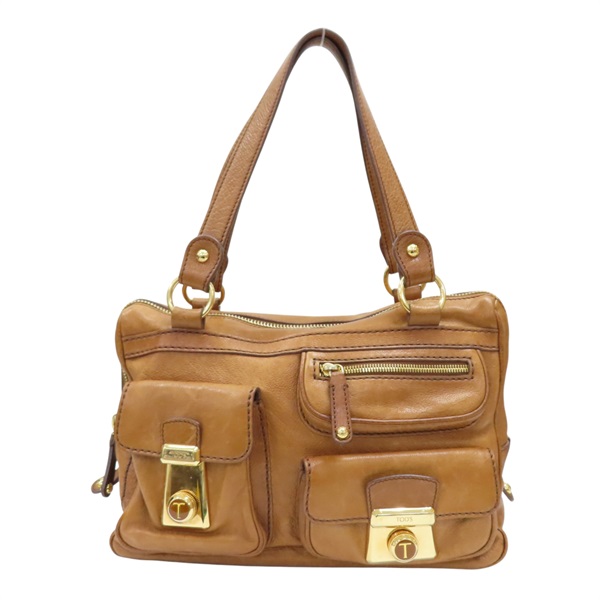 棕色 牛皮 Took Tracolla Media 手提包【TODS 托德斯】