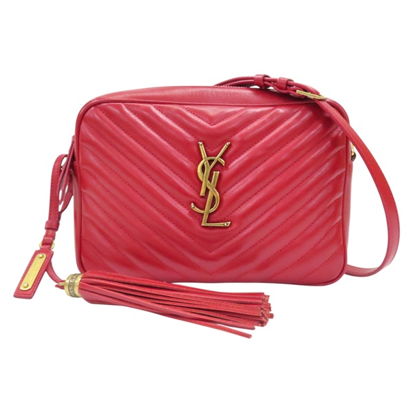 紅色 牛皮 Lou Camera Bag 肩背包【SAINT LAURENT YSL 聖羅蘭】 GUS520534