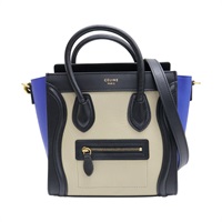 黑/藍/灰色 牛皮 Nano Luggage 兩用包【CELINE 賽琳】 168243XSA