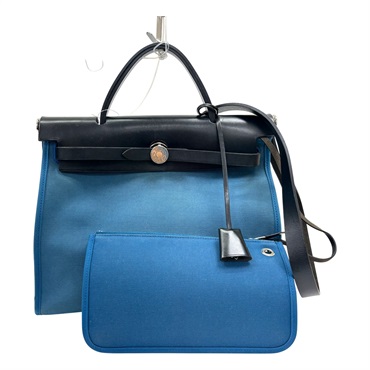 帆布 牛皮 Herbag Zip 31 肩背包 A刻 【HERMES 愛馬仕】 H078971CK