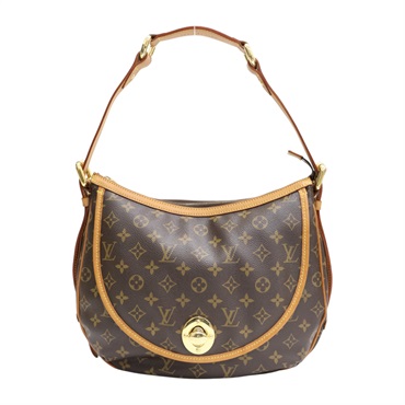 棕色 原花帆布 Tulum GM 肩背包【LOUIS VUITTON LV 路易威登】 M40075