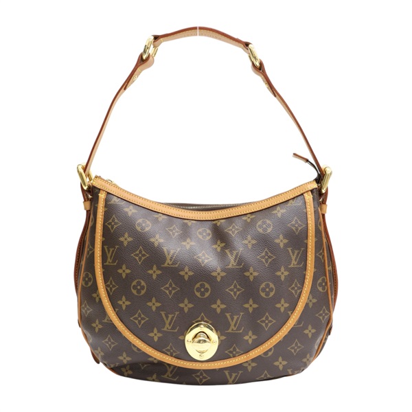 棕色 原花帆布 Tulum GM 肩背包【LOUIS VUITTON LV 路易威登】 M40075
