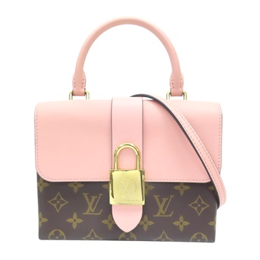 黑色/粉色 牛皮 原花帆布 Rocky BB 兩用包【LOUIS VUITTON LV 路易威登】 M44080