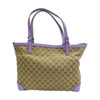 紫色 GG帆布 手提包【GUCCI 古馳】 247209