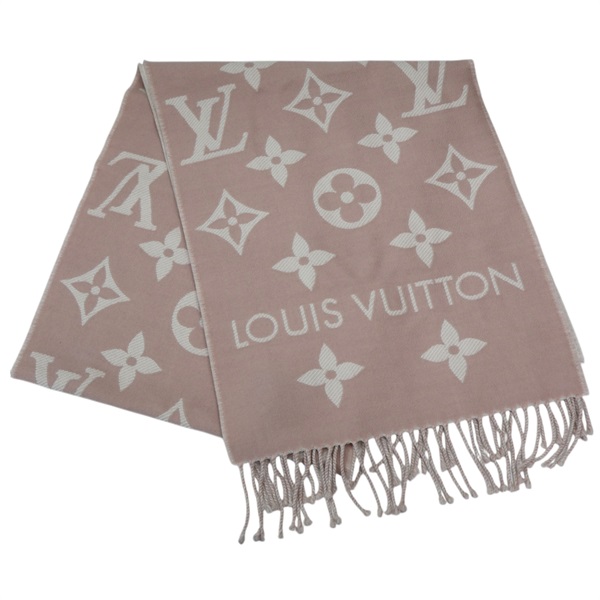 米白/粉色 羊毛 Essential Scarf 圍巾 M77854【LOUIS VUITTON LV 路易威登】 M77854