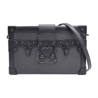 黑色 EPI水波紋牛皮 Petite Malle 肩背包【LOUIS VUITTON LV 路易威登】 M55895