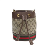 烏木色 Supreme帆布 Ophidia Mini 肩背包【GUCCI 古馳】 550620