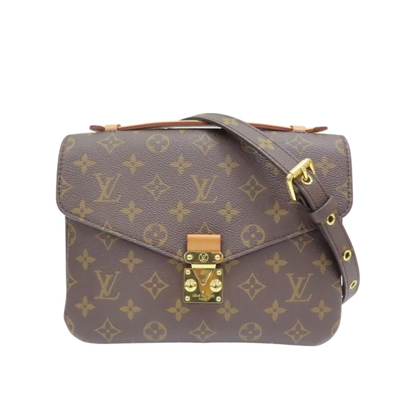 棕色 原花帆布 Pochotte Metis 肩背包【LOUIS VUITTON LV 路易威登】 M44875