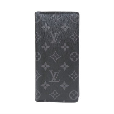 黑色 原 帆布 BRAZZA 二折 長夾【LOUIS VUITTON LV 路易威登】 M61697