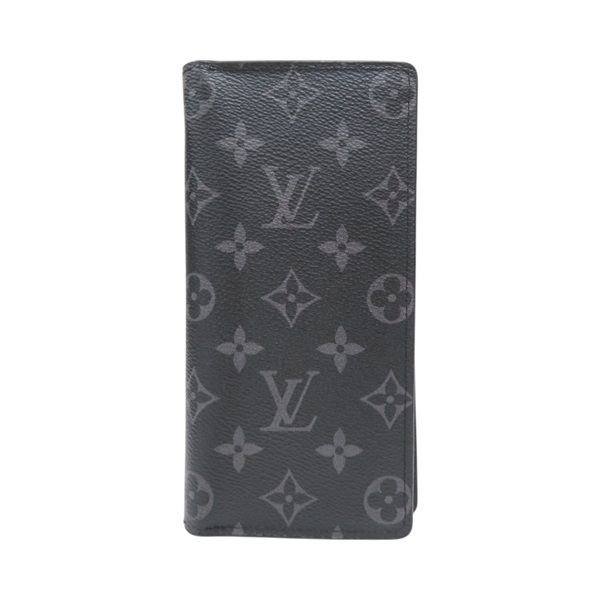 黑色 原 帆布 BRAZZA 二折 長夾【LOUIS VUITTON LV 路易威登】 M61697